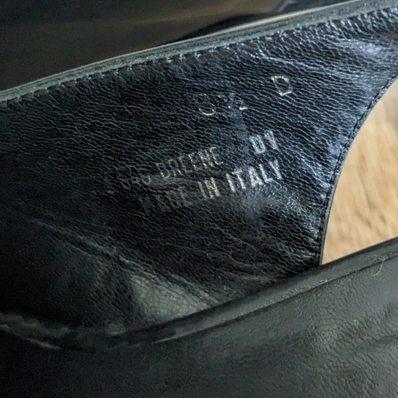 Vintage Coach Italian Leather Square Toe Sling Back Heels "Breene" Size 8.5 - Picture 7 of 7